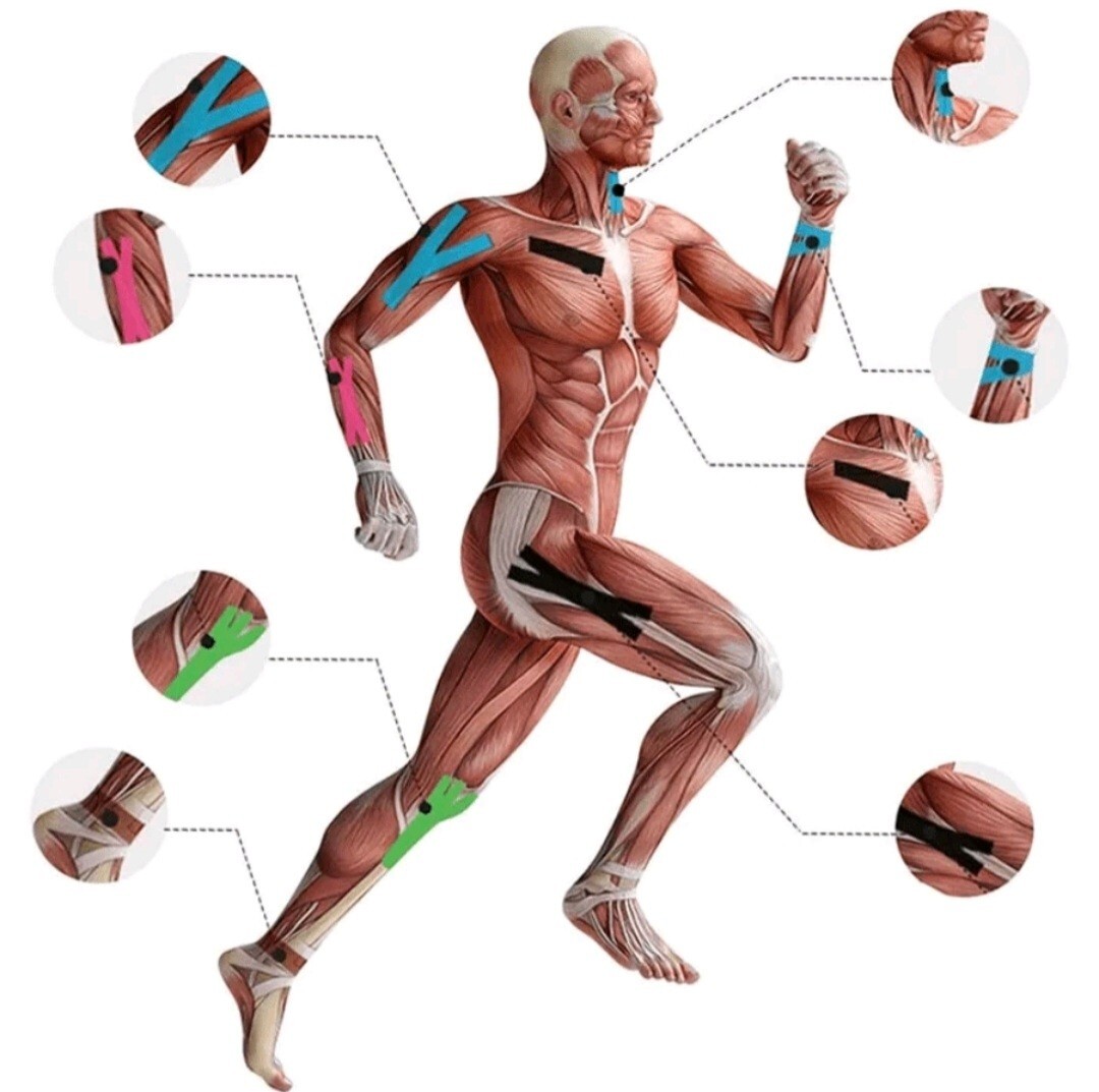 Kinesiological Tape 5m x 5cm Muscle Tape Strong Elastic Taping Patch