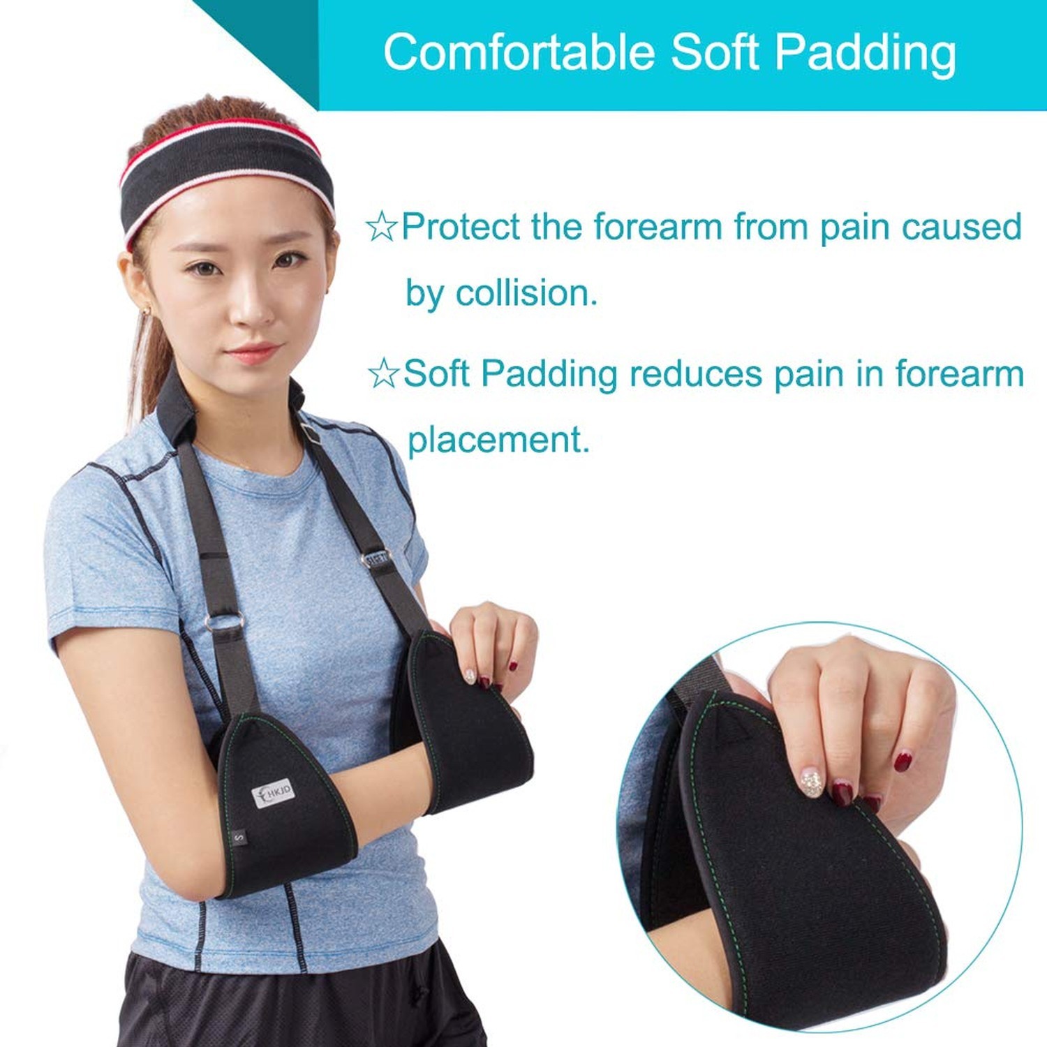 Triangle Dislocated Arm Sling Shoulder Immobilizer Rotator Cuff Wrist Elbow F…