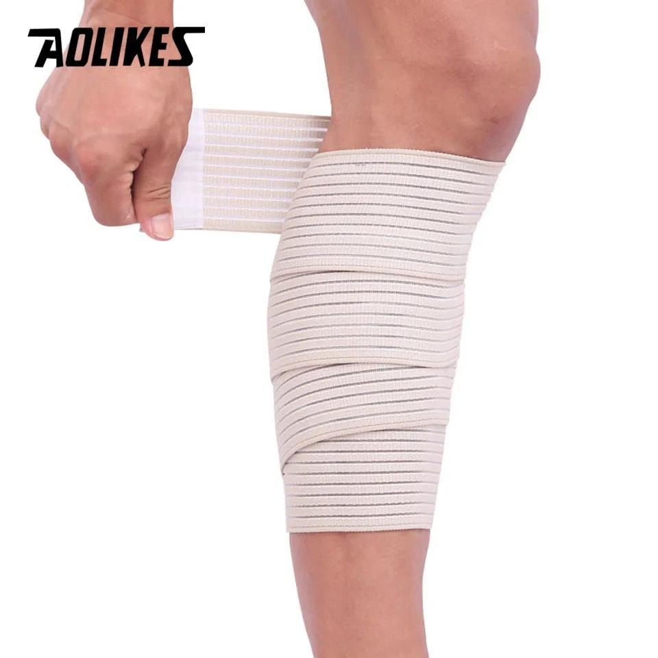 Aolikes 1pc 40-180cm Compression Bandage Protector Knee Support Brace Sports Ela