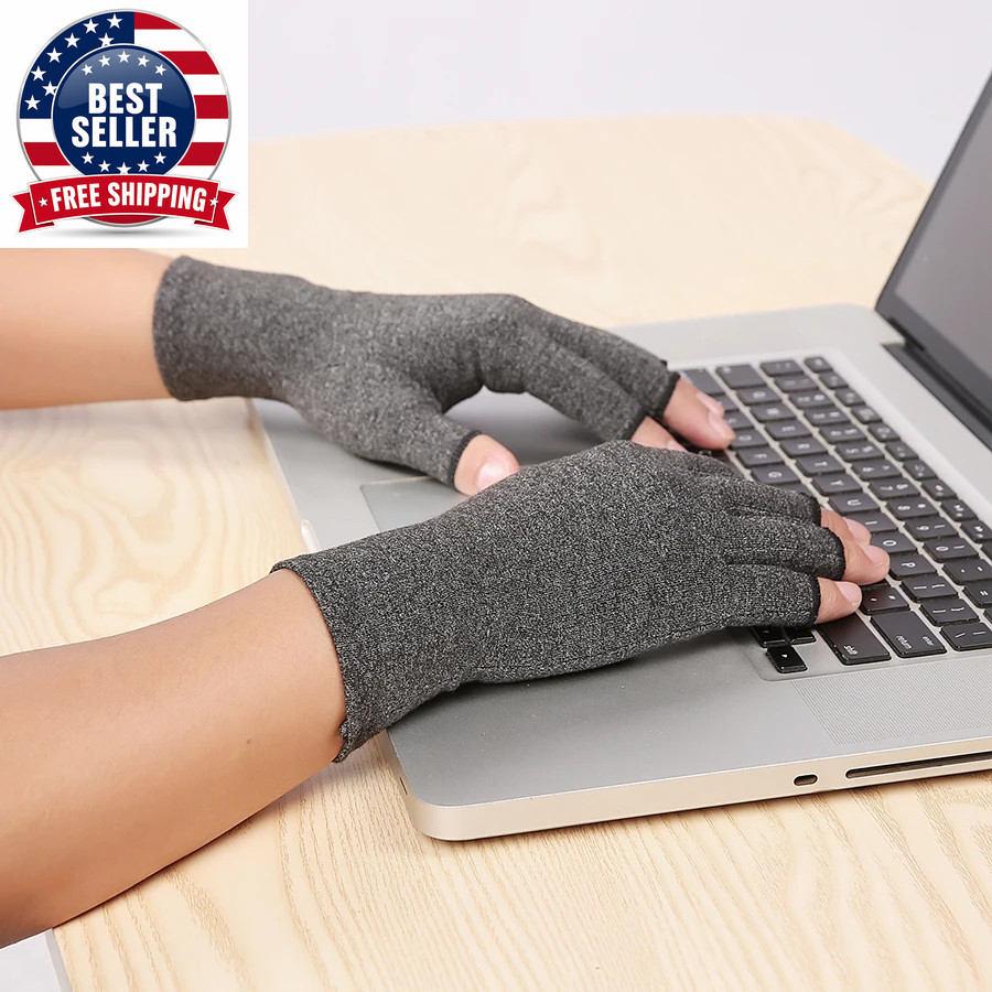 Compression Arthritis Gloves Cotton Joint Pain Relief Wrist Support Hand Brace W