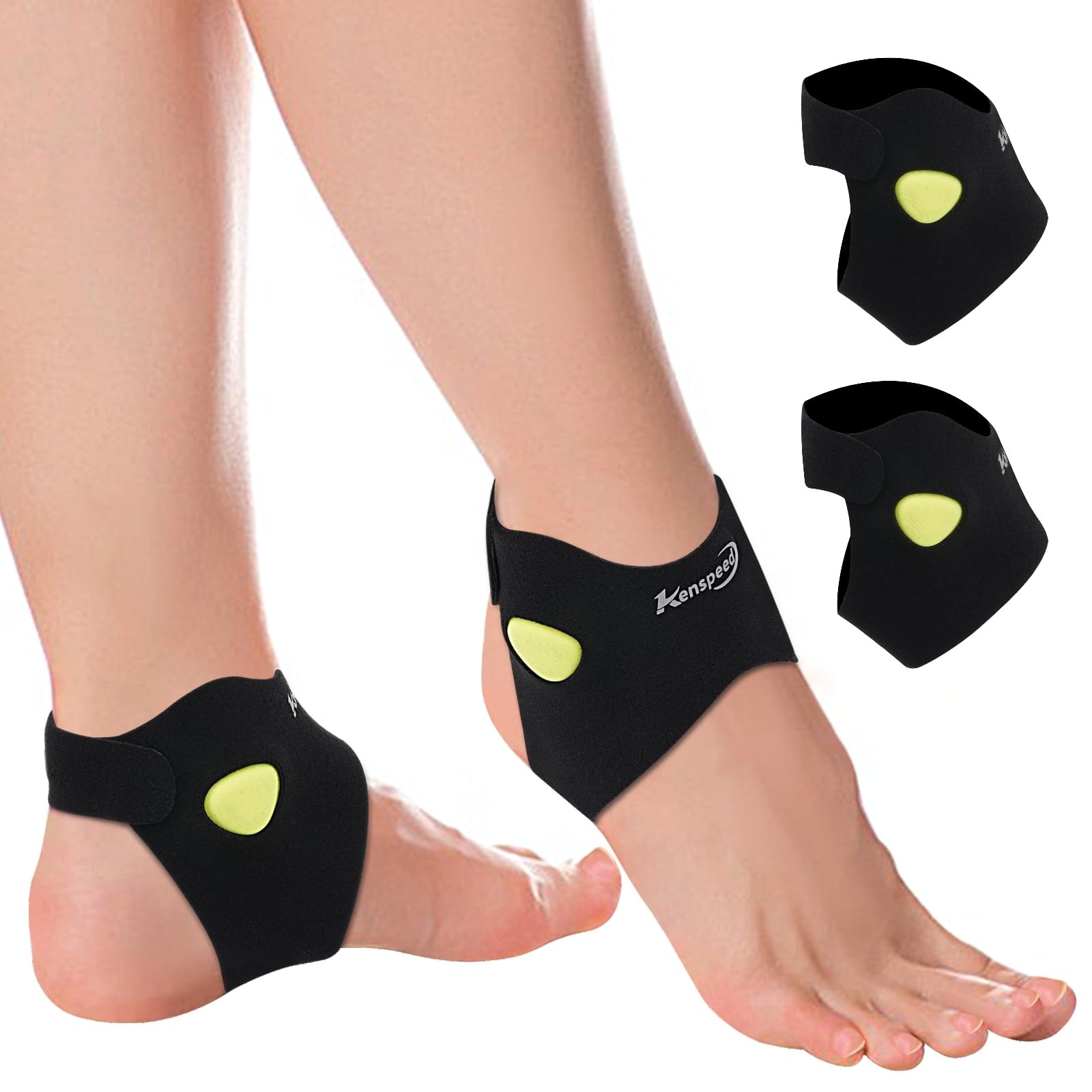 2 PACK Ankle Brace for Women & men with Dual-Density Foam Pads & Adjustable A…