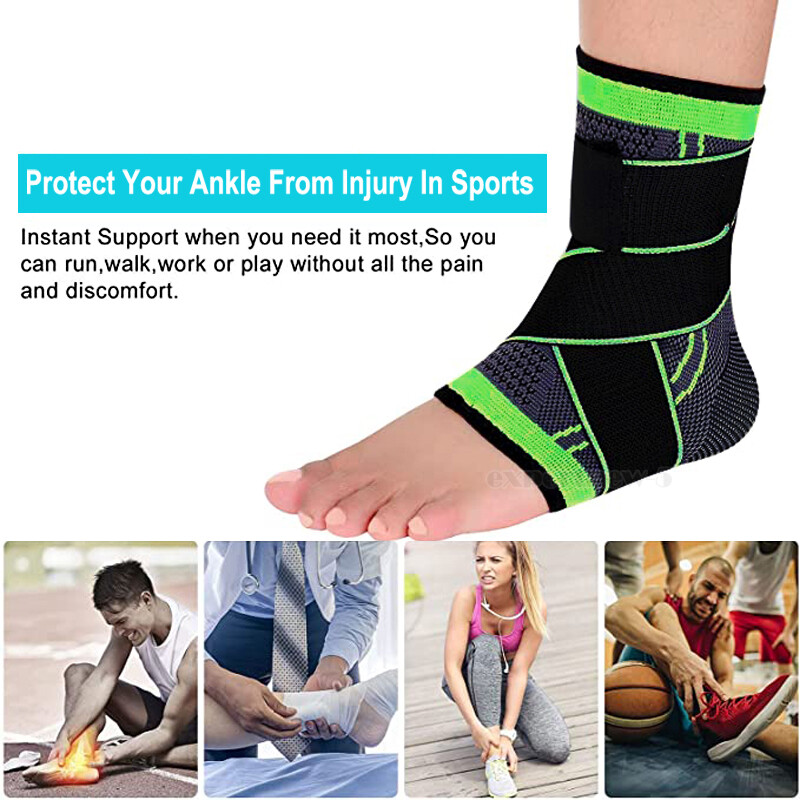Ankle Support Compression Brace Achilles Tendon Strap Foot Sprains Injury Pain