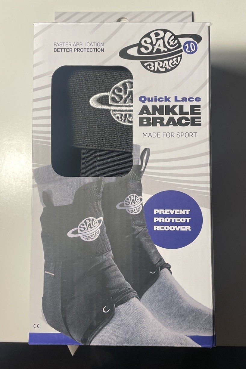Space Brace 2.0 Men’s Medium Single Ankle Brace Black