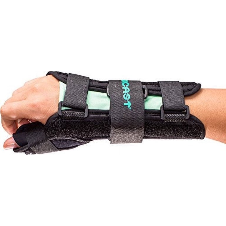Aircast A2 Wrist Brace w Thumb Spica, Large, Right, Customizable Fit, 05WTLL