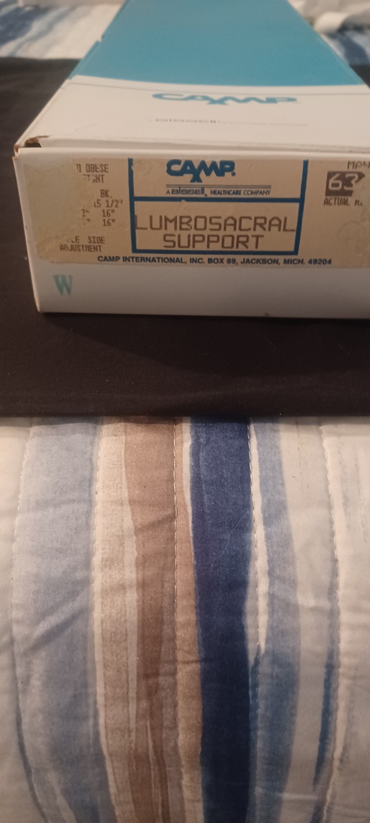 Vintage Camp Lumbar Support Model 6368 Size 44 Free Shipping