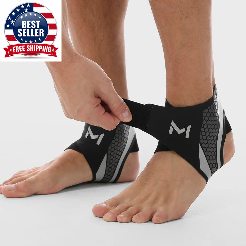1Pc Cooper Ankle Support Compression Foot Sleeves for Men and Women Bracer Ankle