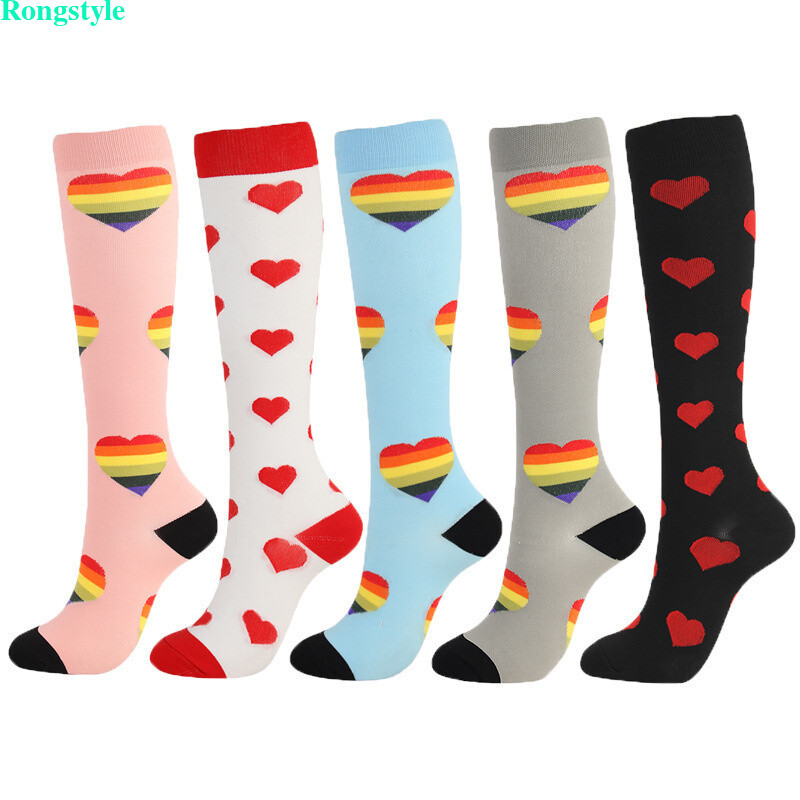 Lot Compression Socks Stockings Knee High Women Mens Medical 20-30 mmHG S/M-X/XL