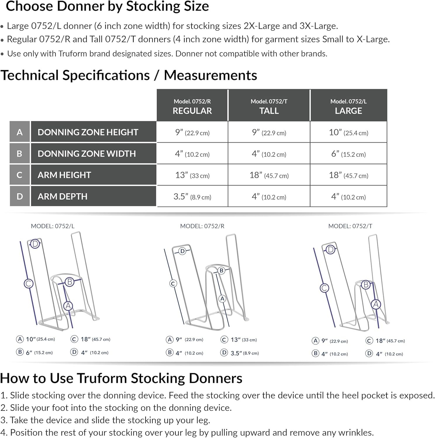 Compression Sock Donner for 2XL-3XL Garments