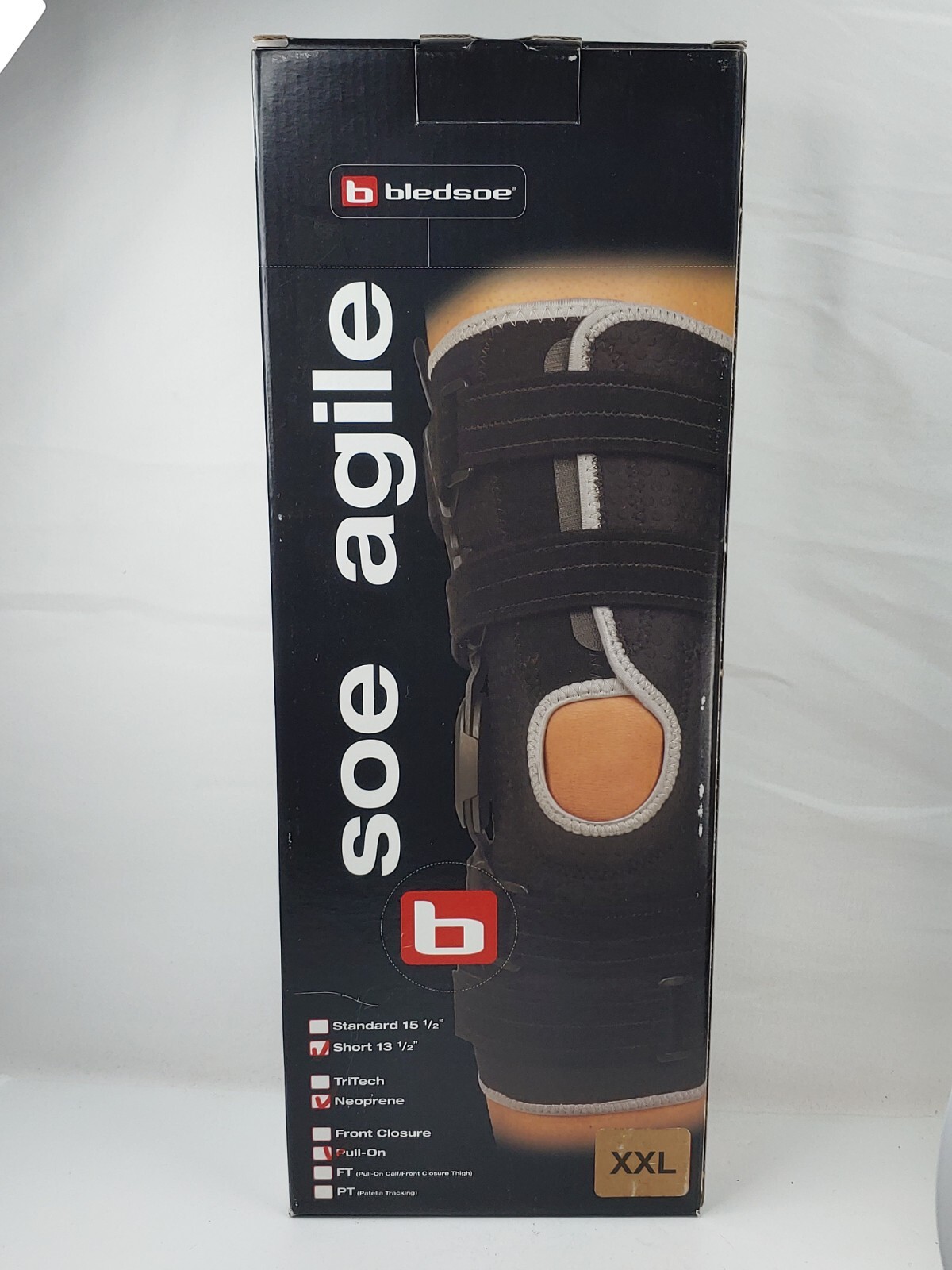 Bledsoe Soe Agile Knee Brace HINGED 13 1/2″ short neoprene SIZE XXL pullon