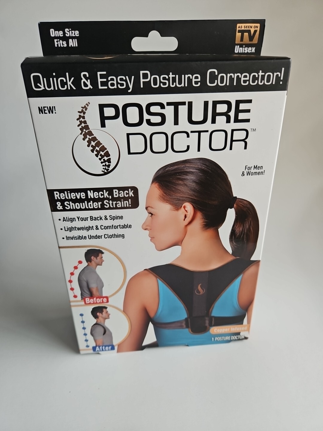 Posture Doctor Quick & Easy Adjustable Posture Corrector – Unisex – ASOTV
