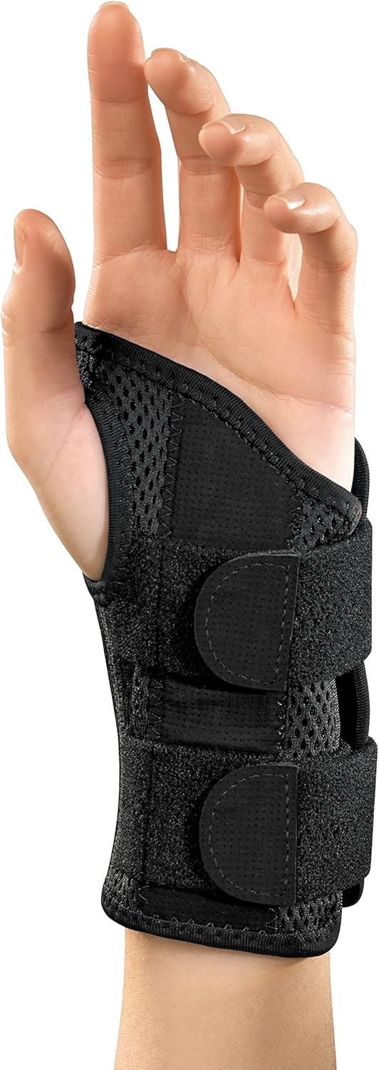 MLR Sports Medicine Fitted Wrist Brace Left Hand (Black) Large/XLarge