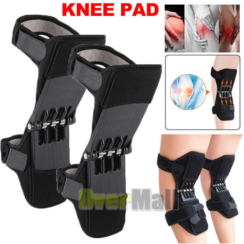 Knee pads Support Brace Booster Pad Squat Sport Power Spring Force Joint Protect