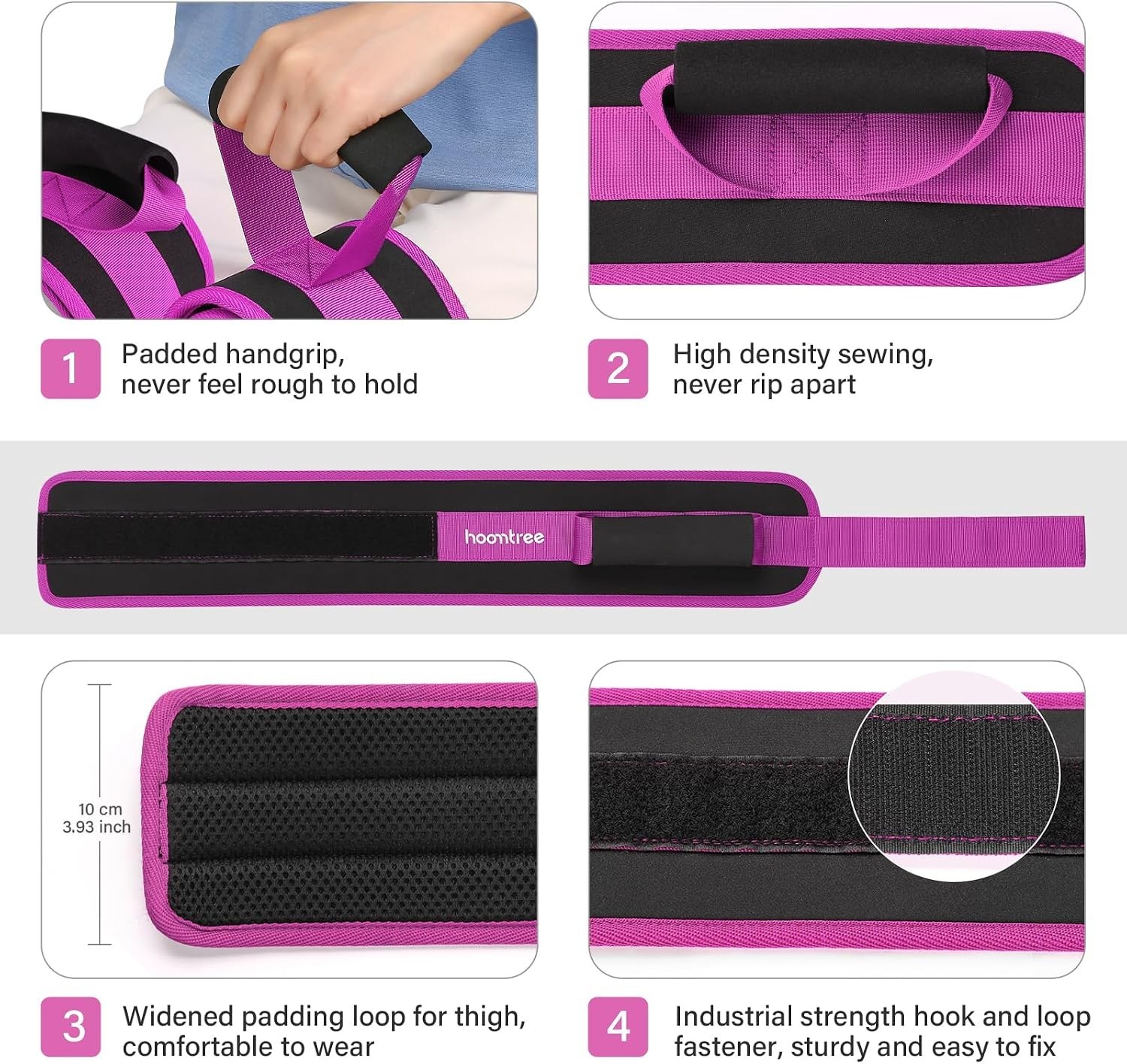 Leg Lifter Strap Set of 2 for Limited Mobility,Thigh Lifter Strap with Padded…
