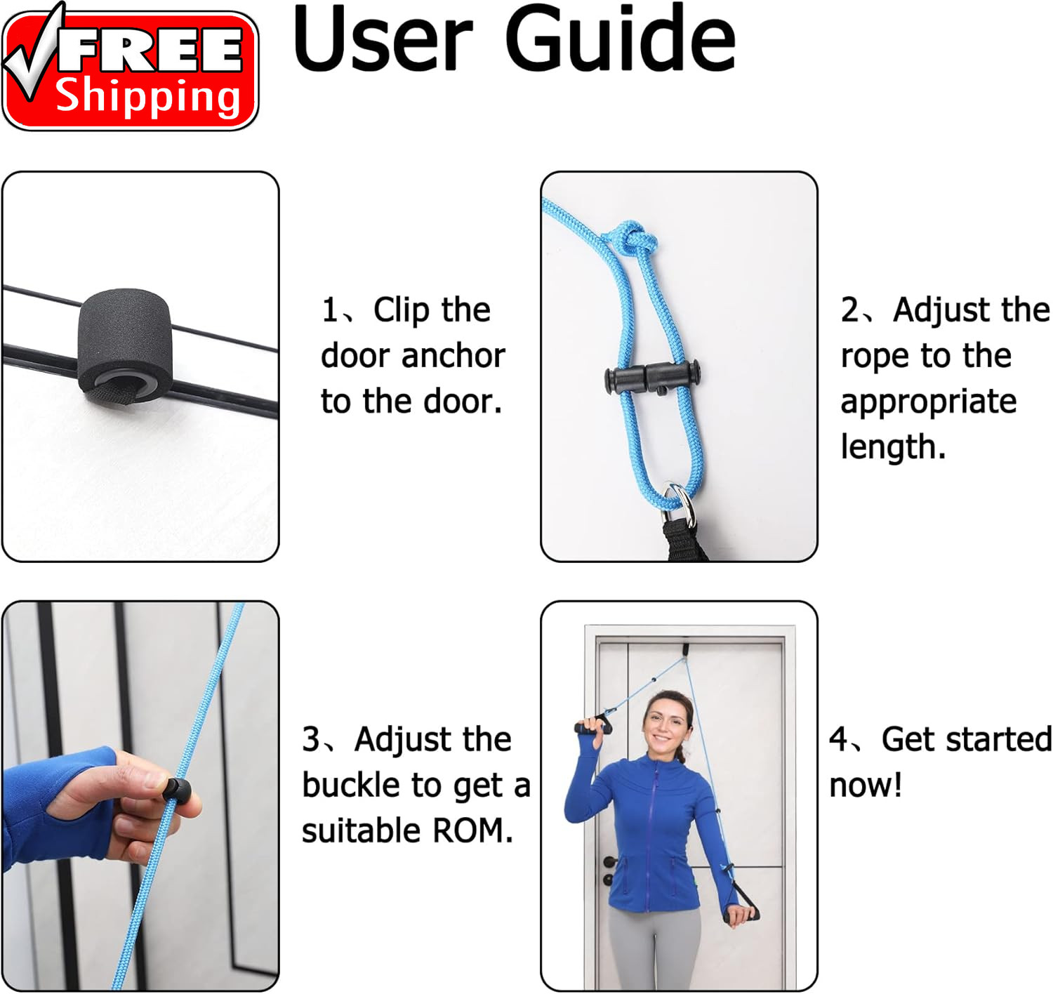 Shoulder Pulley over the Door Physical Therapy System | Over-The-Door Exercise P