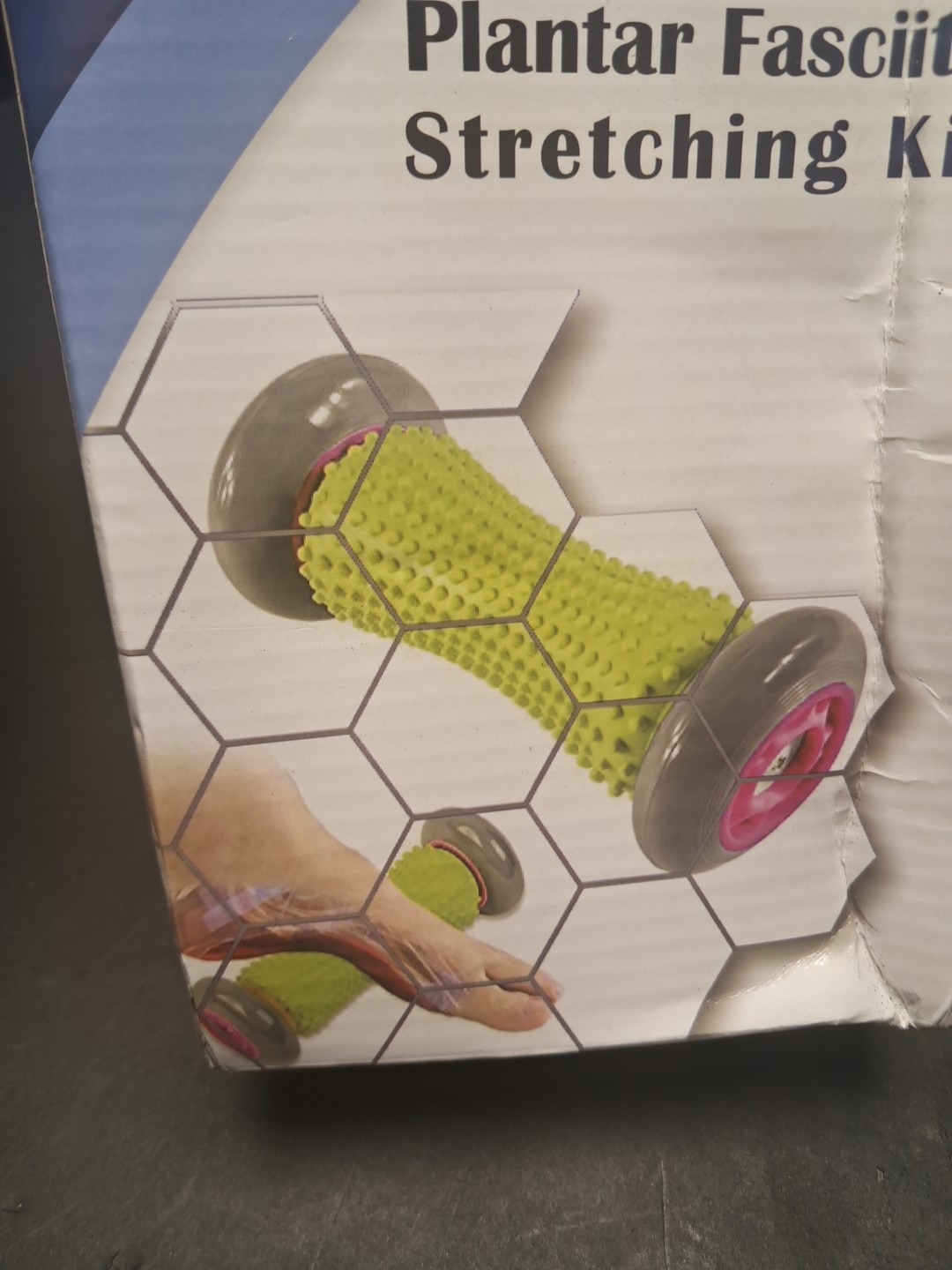 💯 Plantar Fasciitis Stretching Kit NEW IN BOX 1 RED BAND 1 FOOT ROLLER 1 BALL