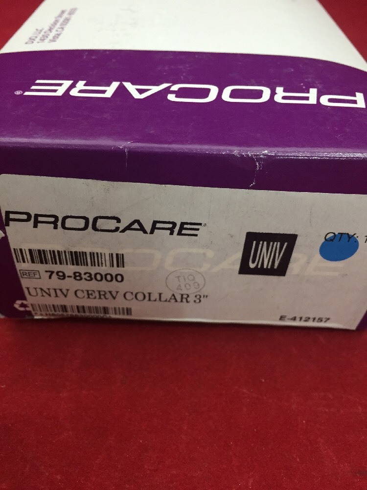 NEW PROCARE Universal Cervical Collar 3″ White/Gray 79-83000