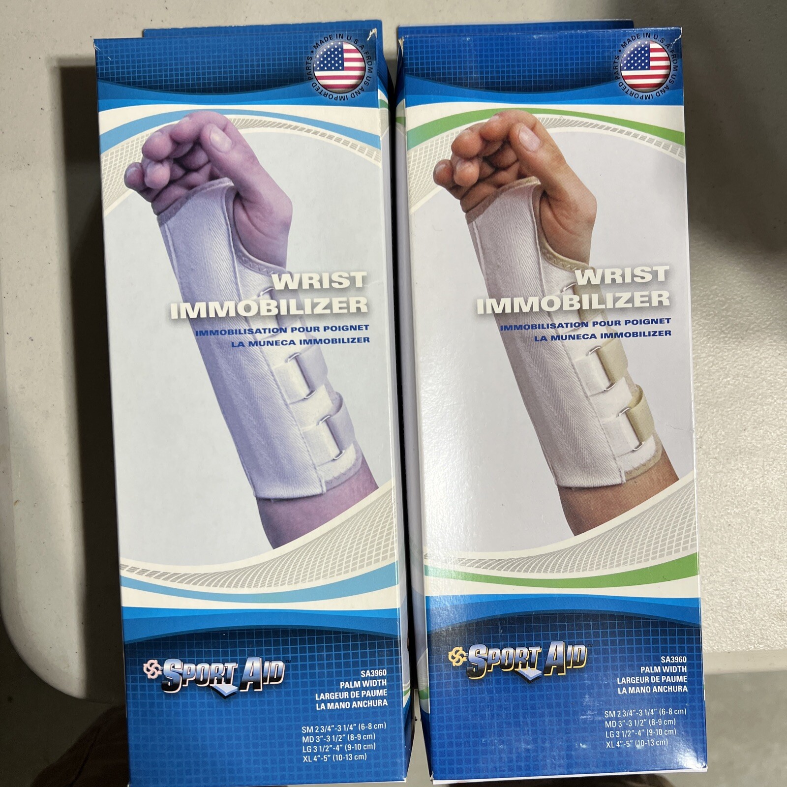 Sport Aid Wrist Immobilizer/Brace, SA3960, Left, large 2/pack