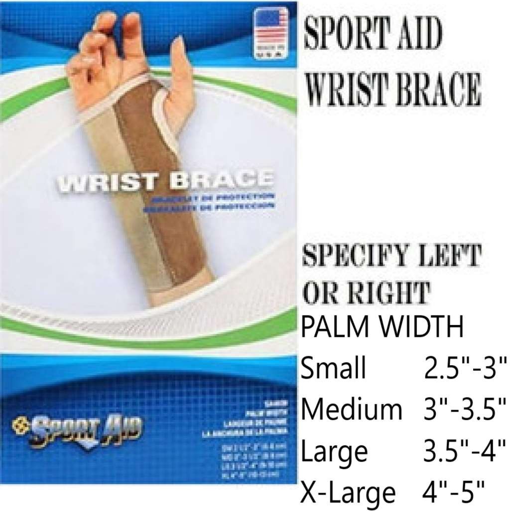SportAid X-Large Left Palm Stay Wrist Brace