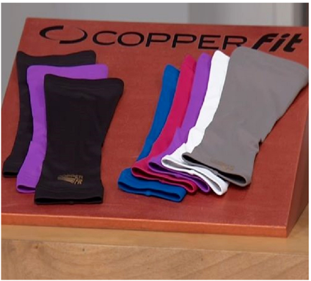 Copper Fit “Live Limitless” Knee Support Sleeve in Black, Size Small
