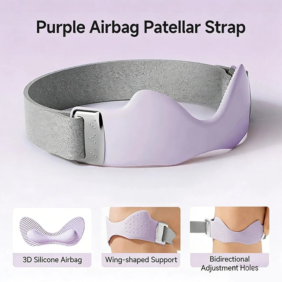 Adjustable Knee Strap Brace Patella Support Silicone Pad Sports Running Gym