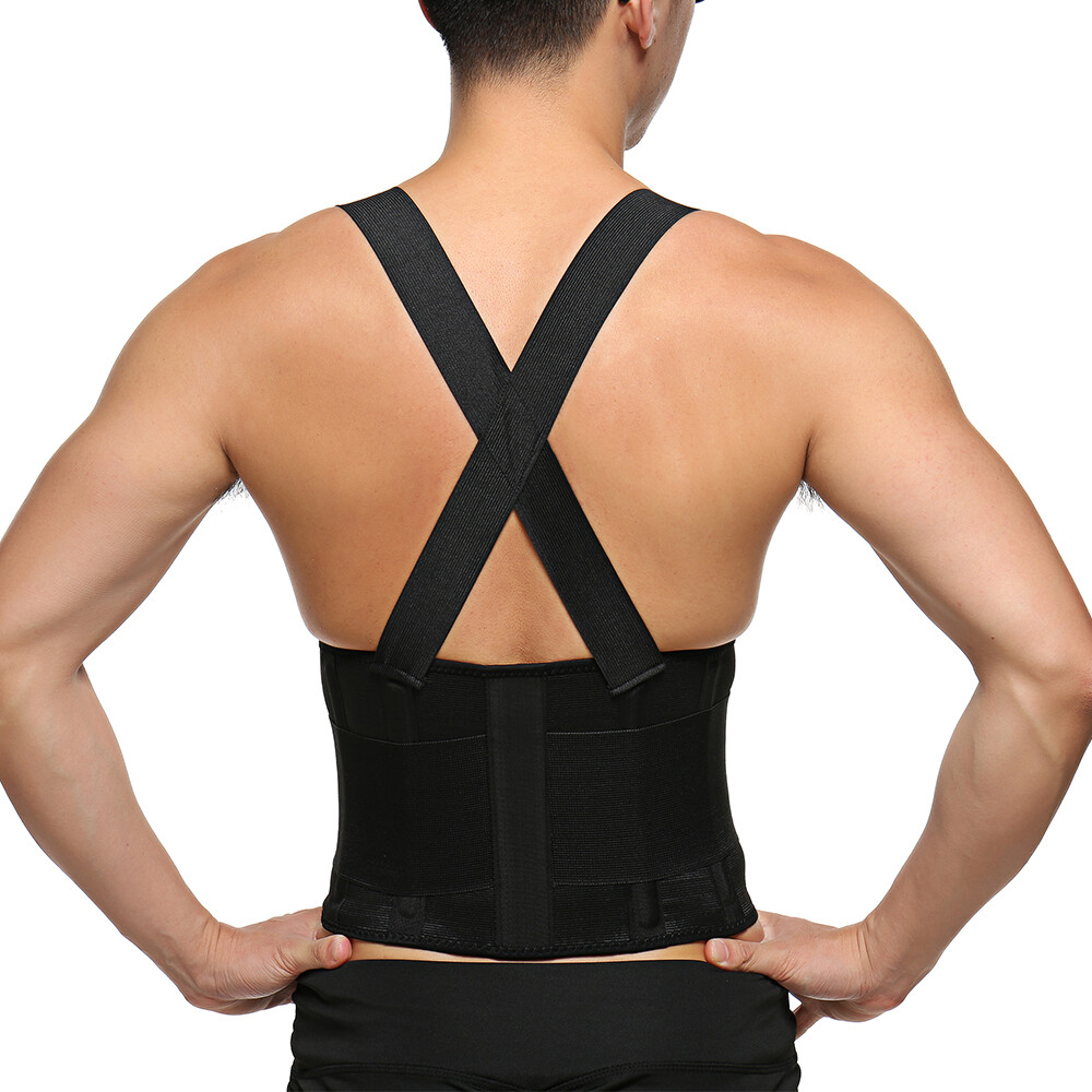 Back Waist Support Heavy Duty Lift Lumbar Lower Belt Brace Suspenders Industrial
