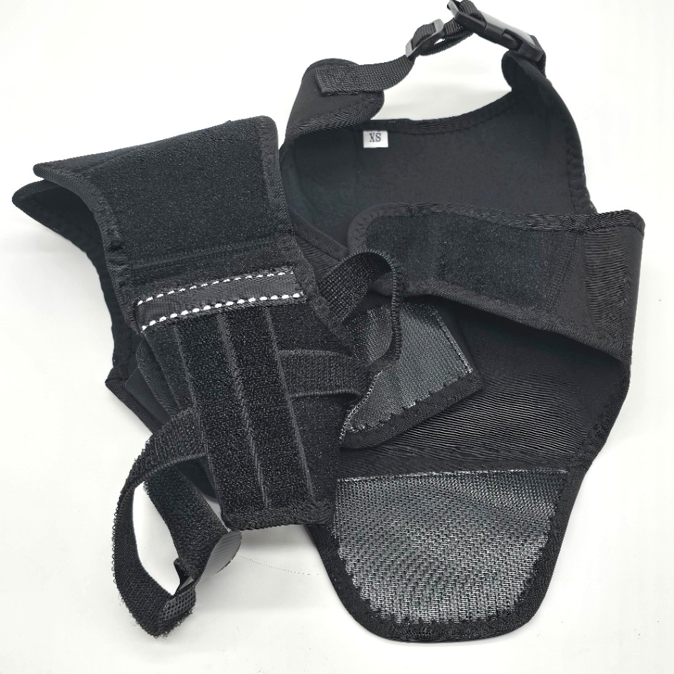 Marnonsis XS Dog Knee Brace Hind Leg ACL Support 4 Stabilizers Black