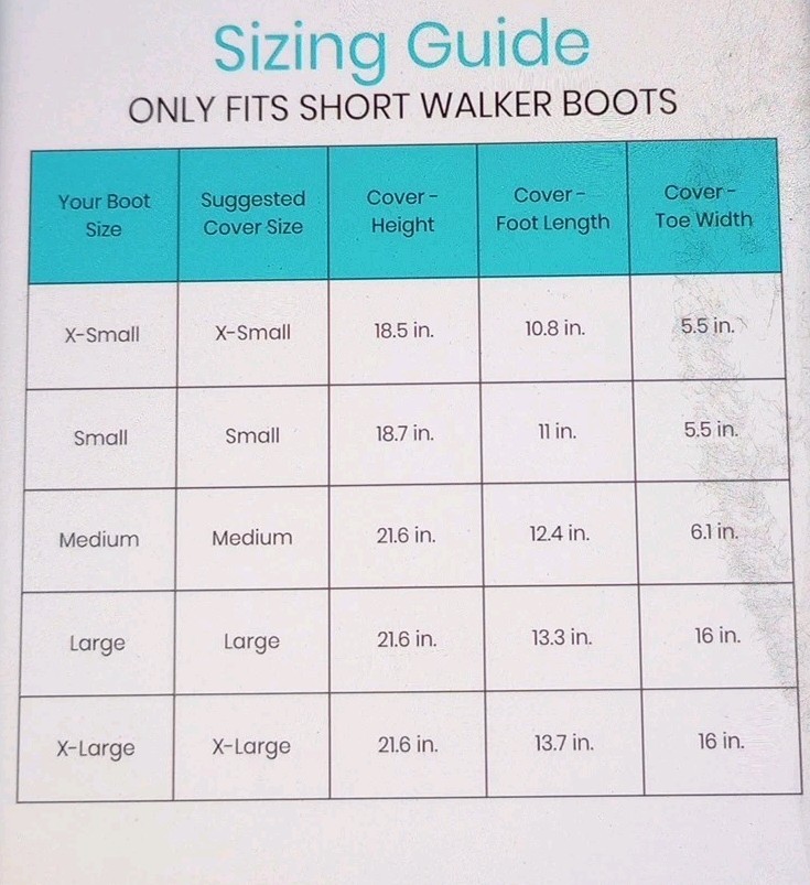 Vive Large Waterproof Short Walker Boot Cover