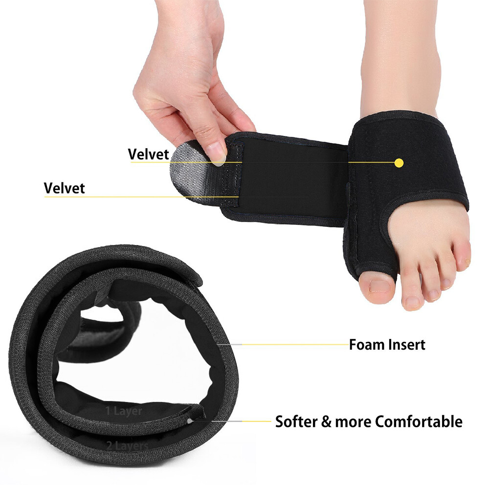 2 pairs Toe Separator toe Valgus Correction System Foot Bone Thumb Straightener
