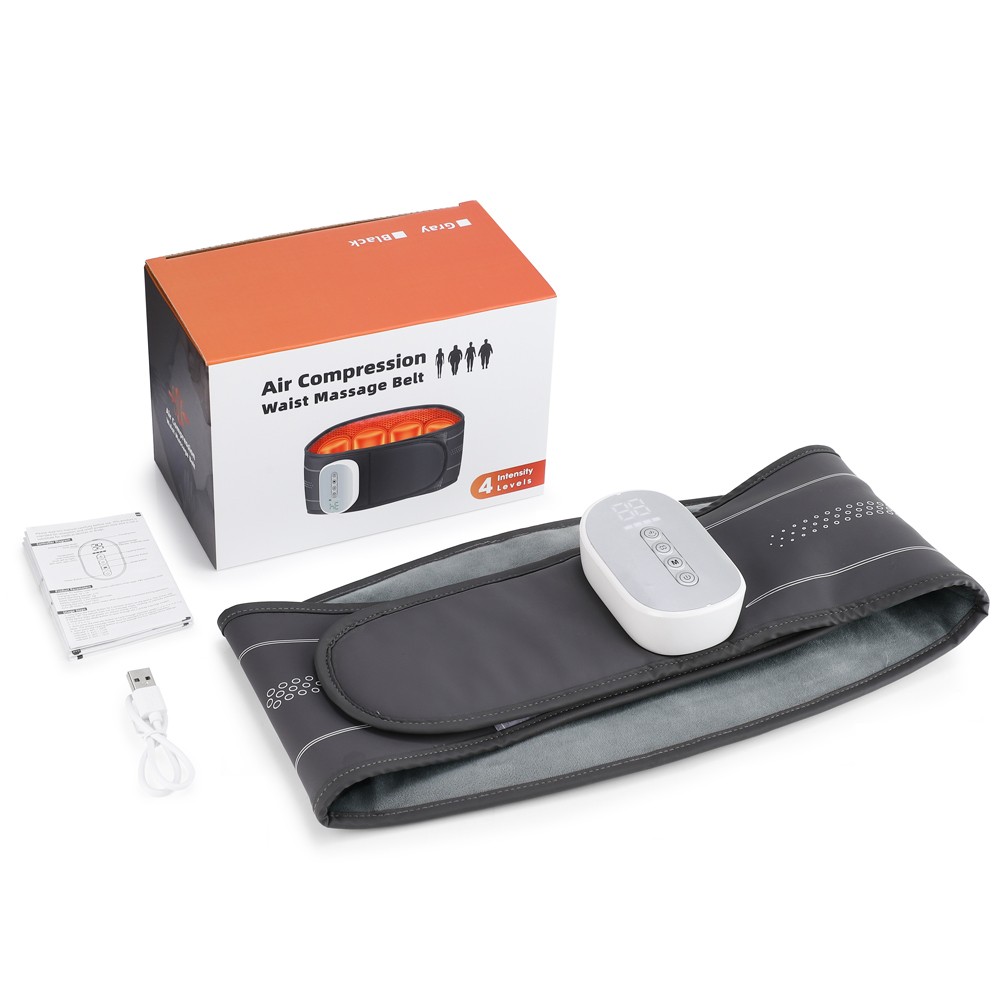 Airbag Heating Massage Decompression Belt Lumbar for Back Pain Relief 3 Modes