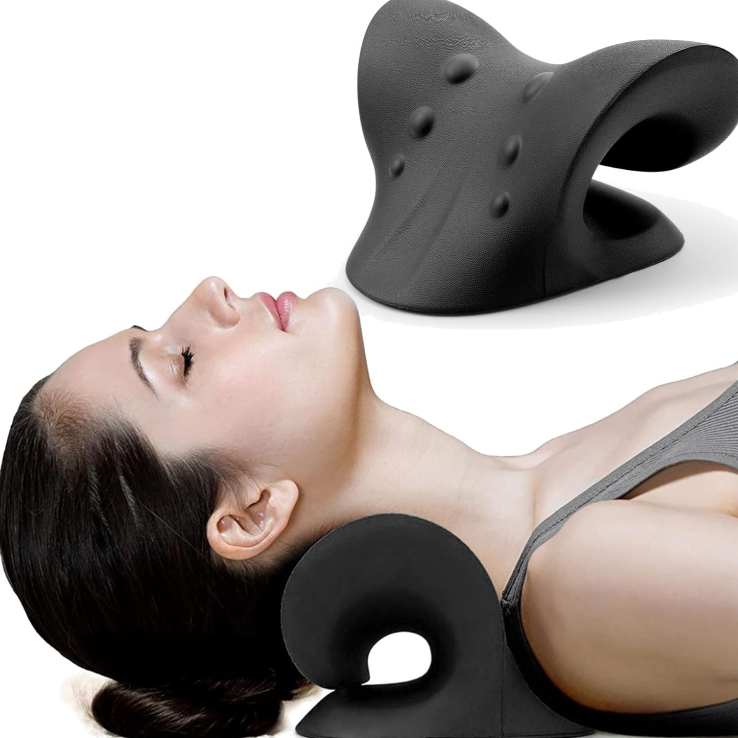 Neck and Shoulder Relaxer, Cervical Traction Device for TMJ Pain Relief and C…