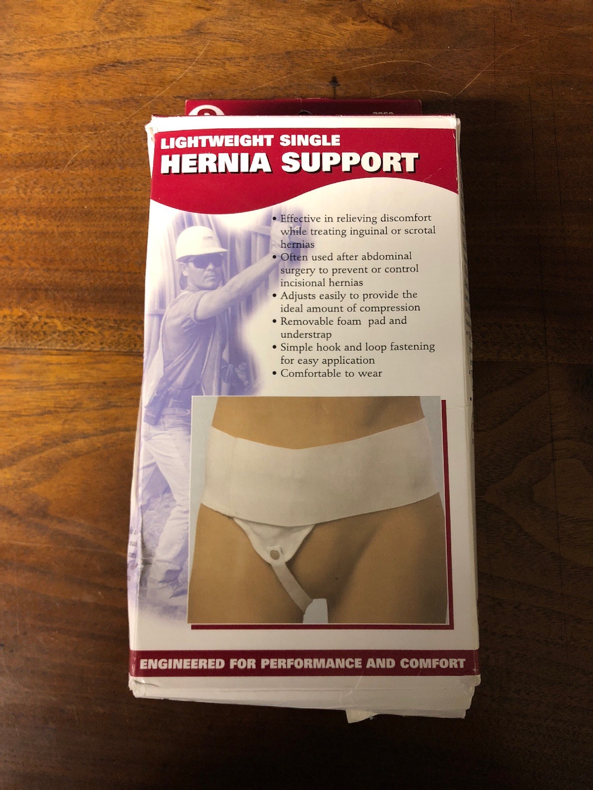 OTC Lightweight Single Hernia Support Small Right Unisex Brace