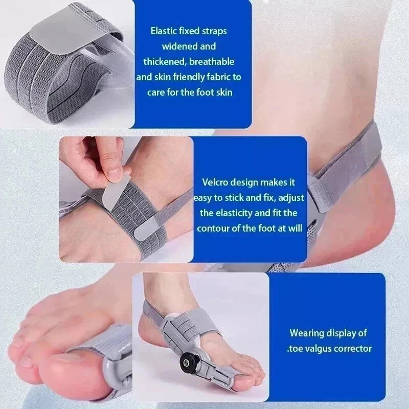 Adjustable Bunion Corrector Splint Hallux Valgus Toe Straightener Pain Relief