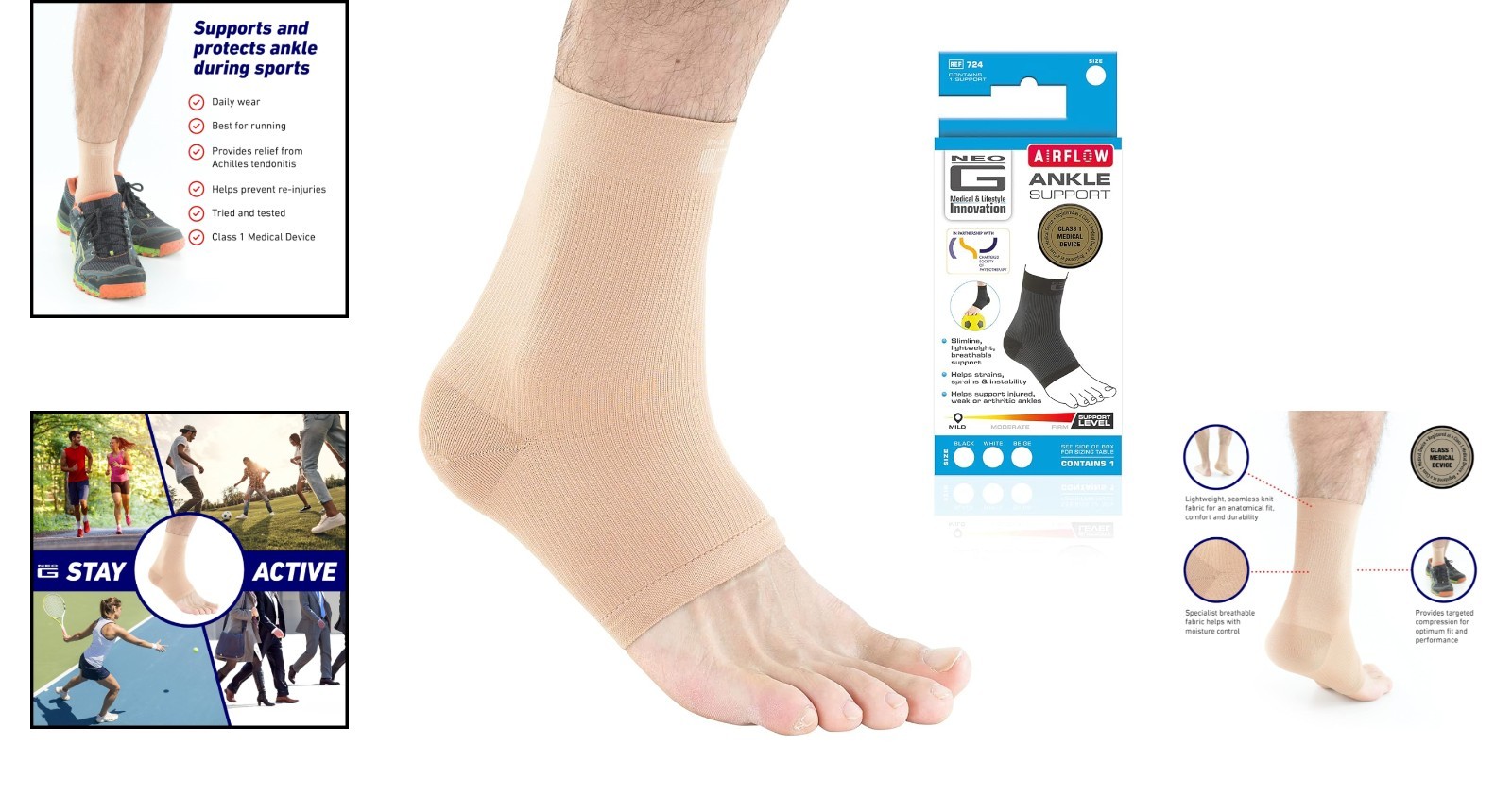 Breathable Large Airflow Ankle Support Sleeve for Enhanced Comfort & Recovery
