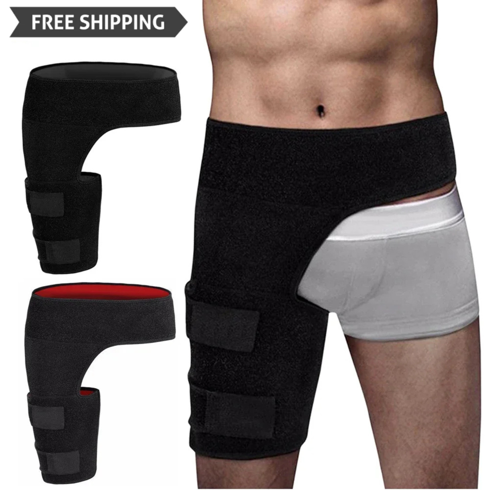 Hip Brace Compression Groin Support Wrap for Sciatica Pain Relief Thigh Recovery