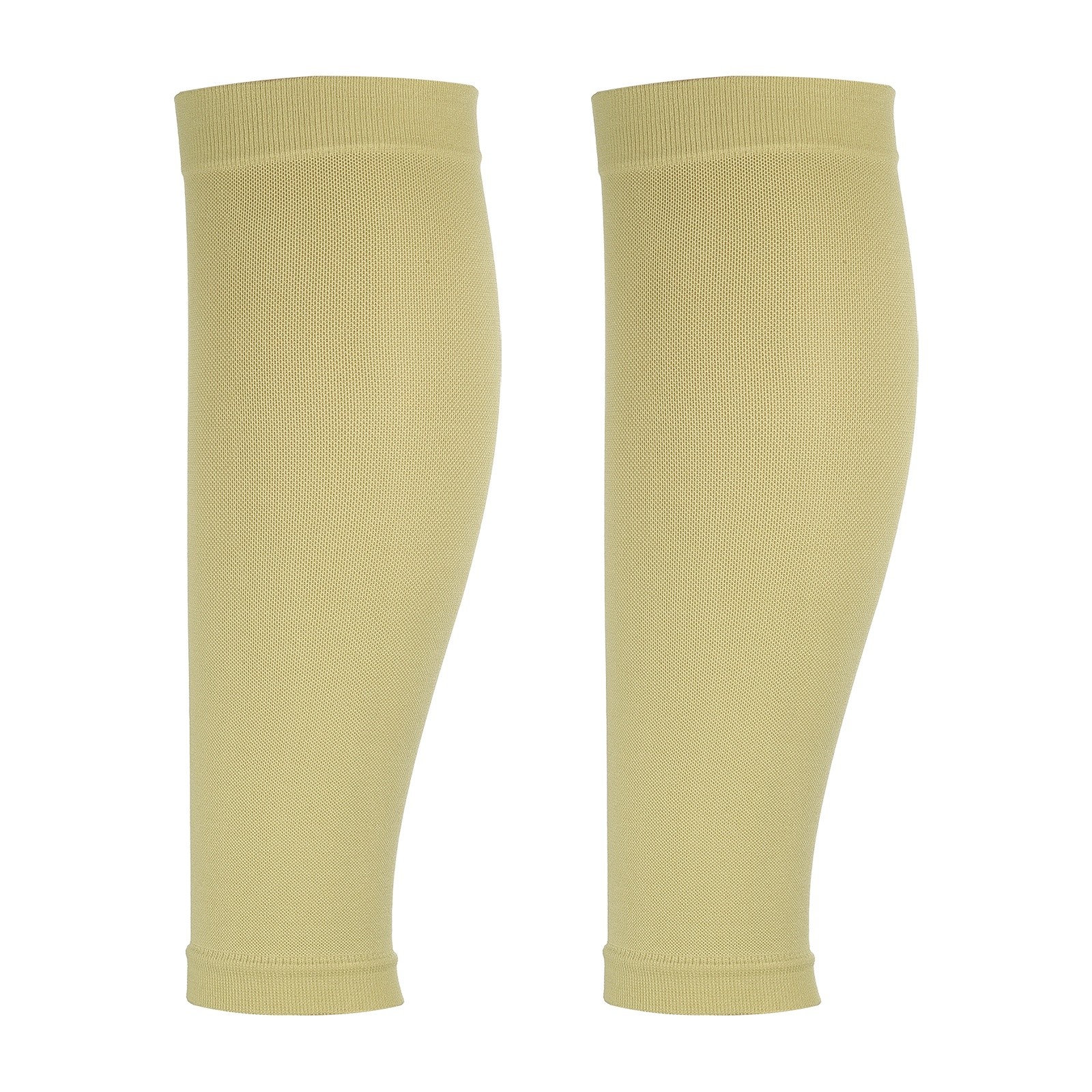 Calf Compression Sleeves, Fitting for Running, XL & Skin Color & Spandex