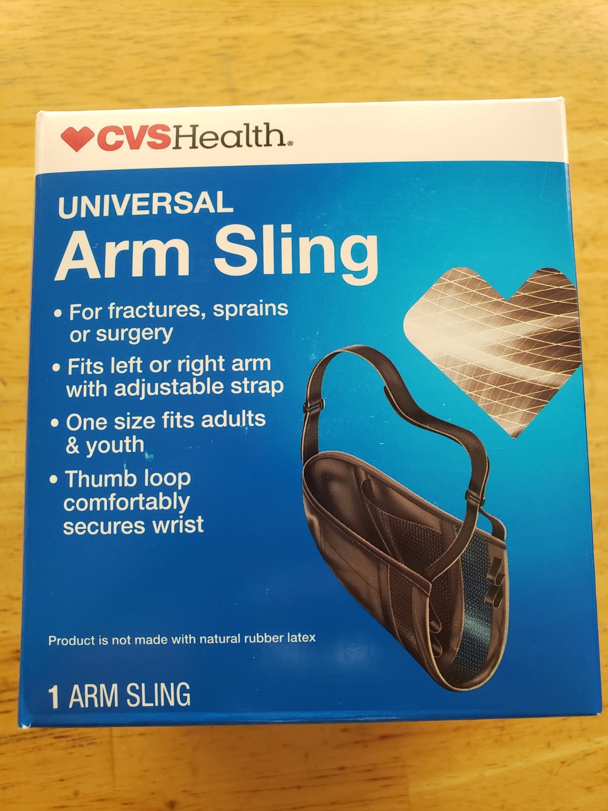 CVS Health Universal Arm Sling Left or Right One Size Adult & Youth adjustable