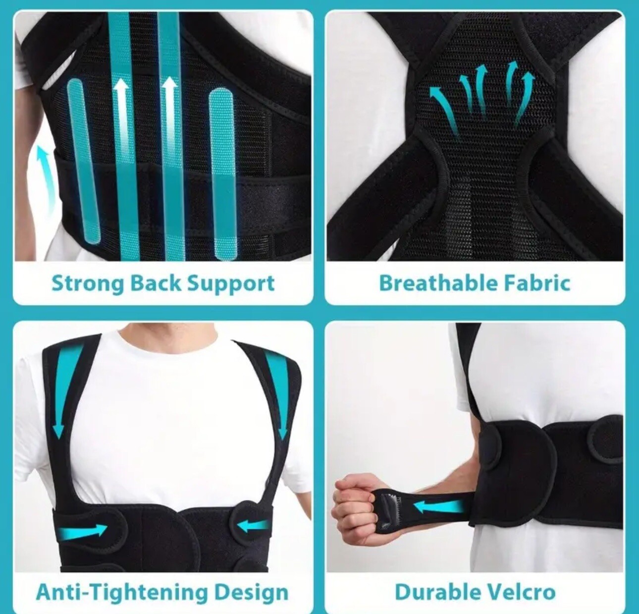Hurmoya Back Brace Posture Corrector Lower and Upper Back Pain Relief