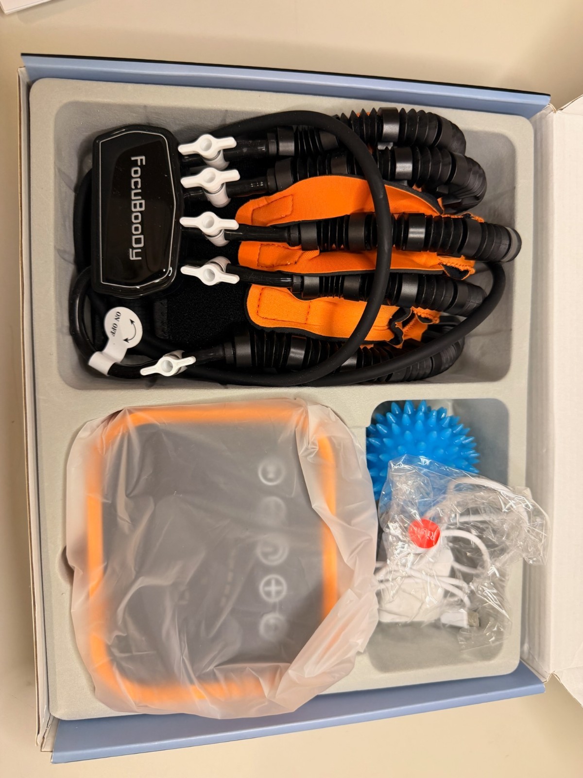 FocuBody Hand Rehab Robot Glove Left M Stroke Therapy Recovery Device Kit