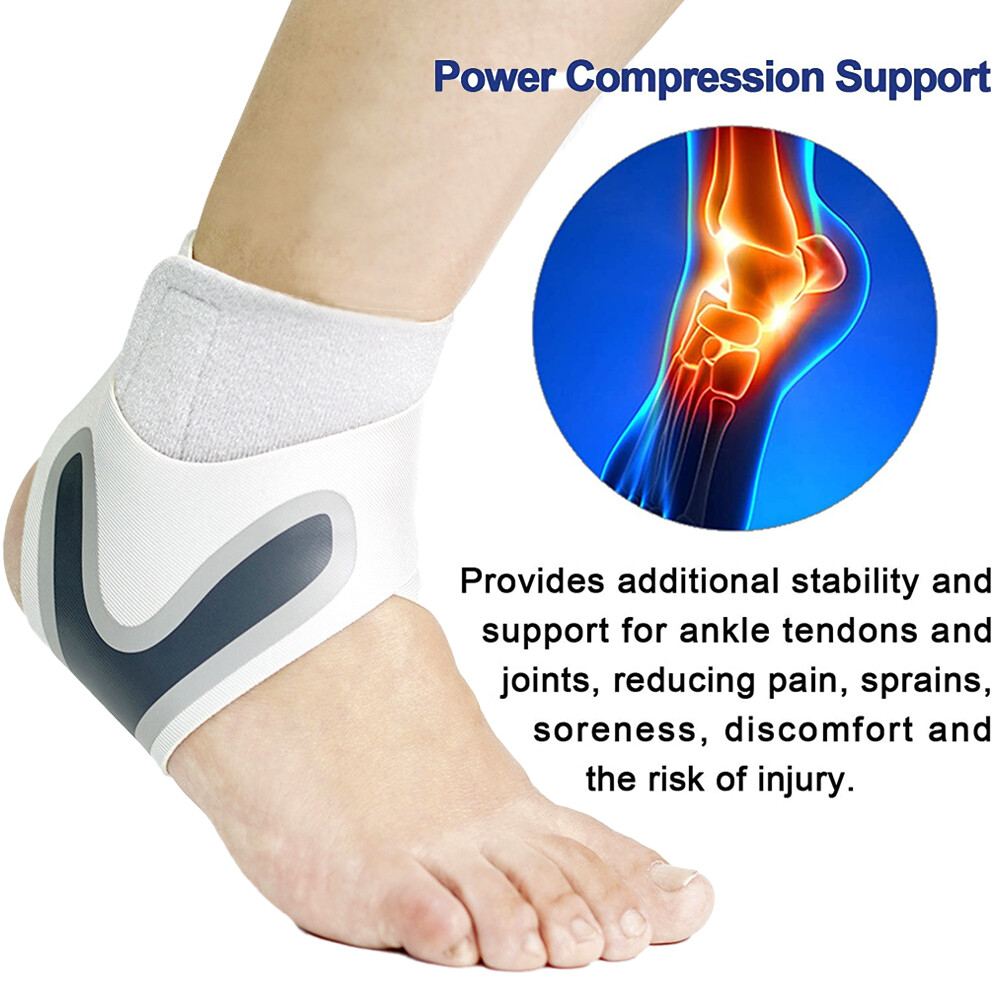 Ankle Support Brace Compression Sleeve Plantar Fasciitis Pain Relief Foot Wrap