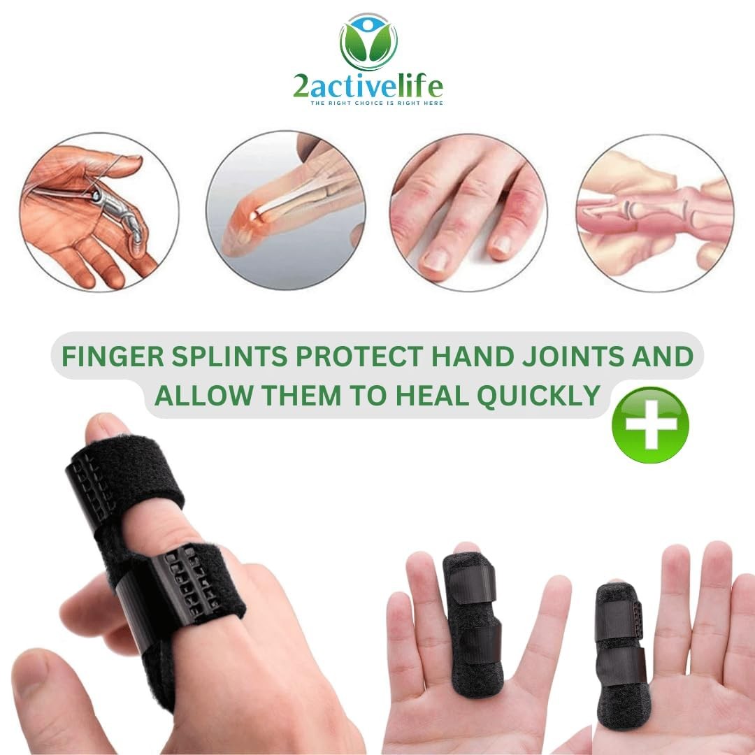 Mallet Finger Splint – Adjustable Finger Brace for Mallet Finger, Trigger Fin…