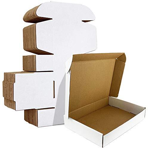 HORLIMER 11x8x2 inches Shipping Boxes Set of 25, Assorted Sizes , Colors