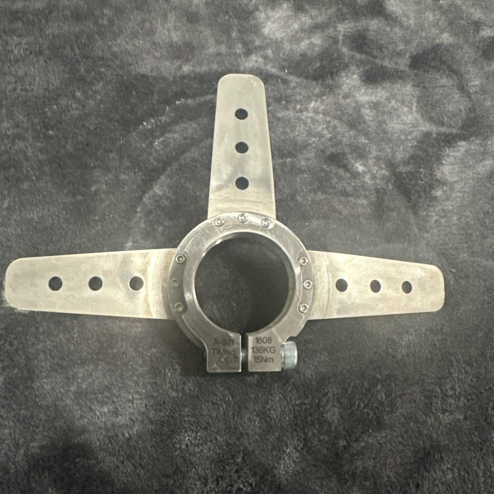 Timed flexible titanium 3 Prong rotating adapter Base