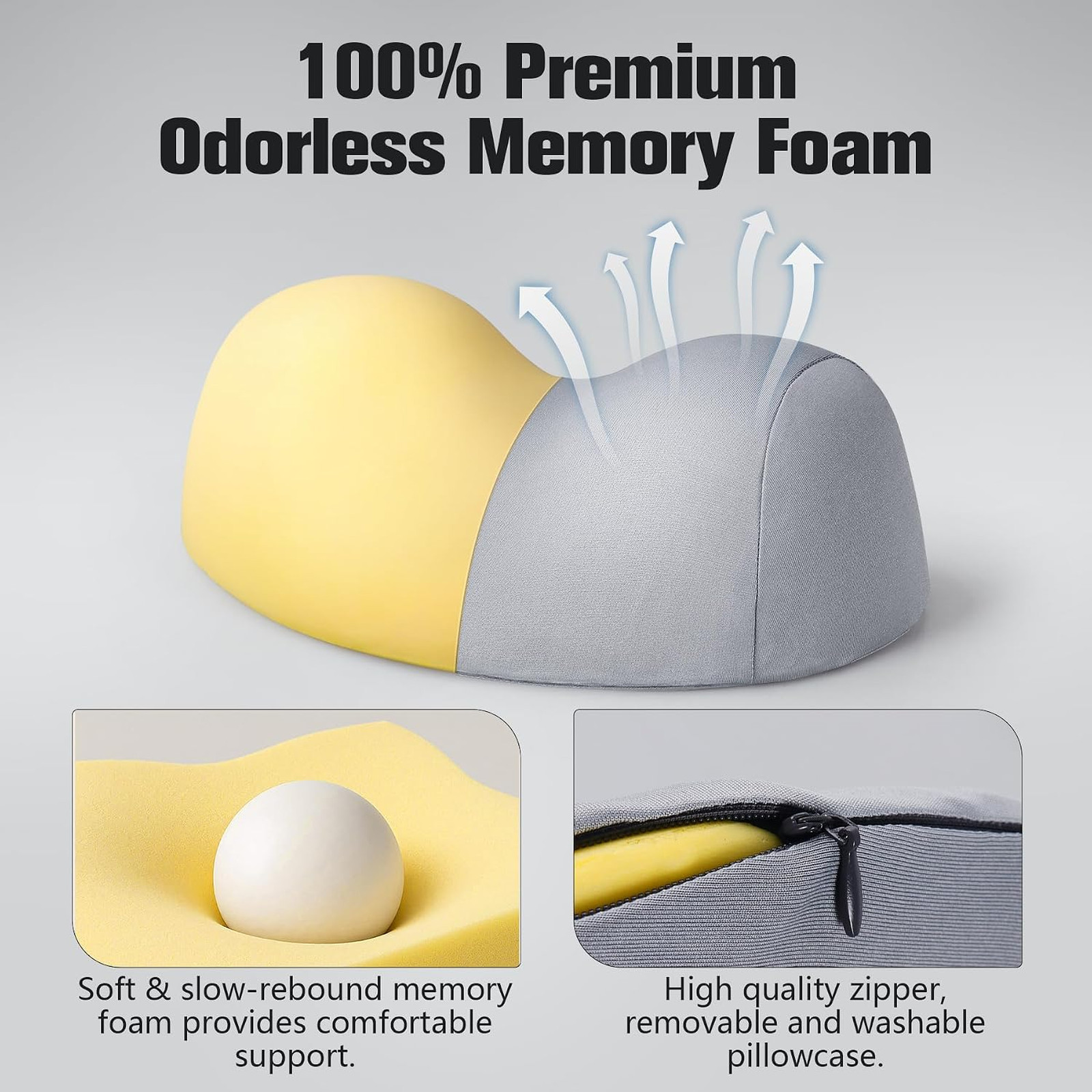 Small Neck Stretcher Pillow for Pain Relief, Cervical Traction Device, Memory