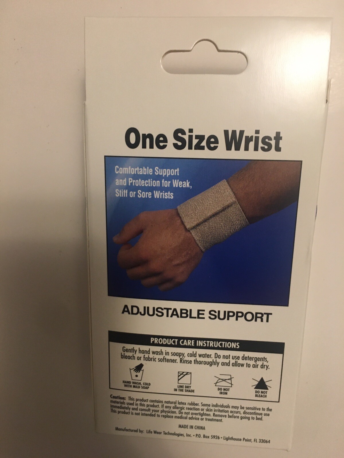 Flex Aid Wrist Support Wrap – Elastic Support with Loop – One Size