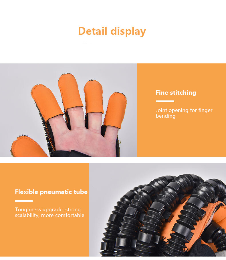 Hand Function Rehabilitation Robot Gloves Finger Hemiplegia Recovery Trainer USB