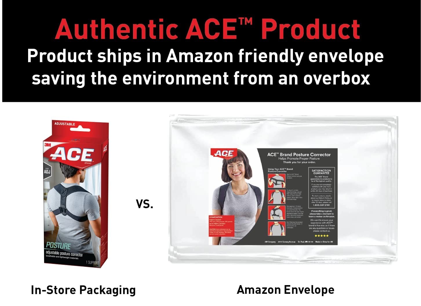ACE Brand Posture Corrector, Correction, One Size Fits Most