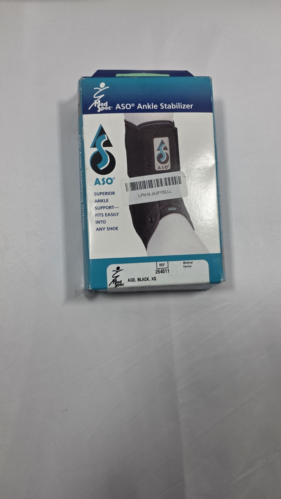 Med Spec ASO Ankle Stabilizer (X- Small, Black)
