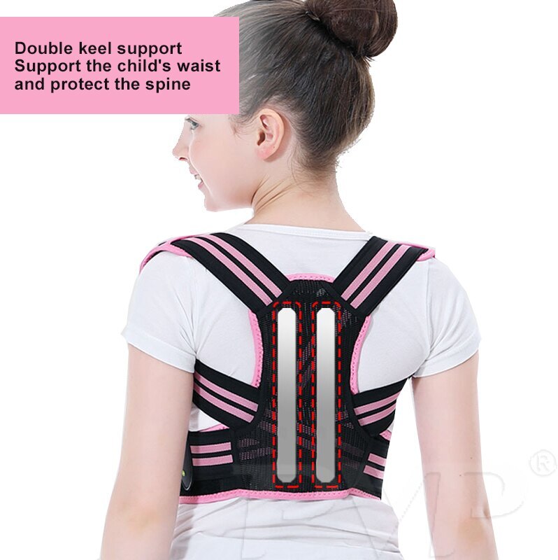 Adjustable Children Posture Corrector Back Support Belt Spine Back Lumbar Braces