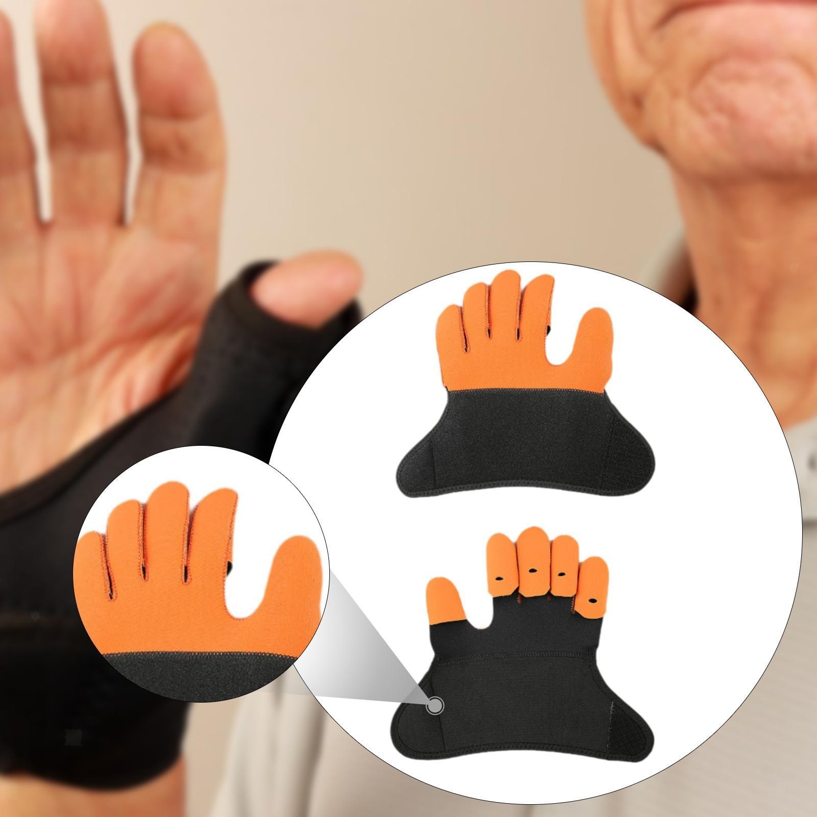 Finger Splint Brace Ability Professional Hand Training Rehabilitation Gloves