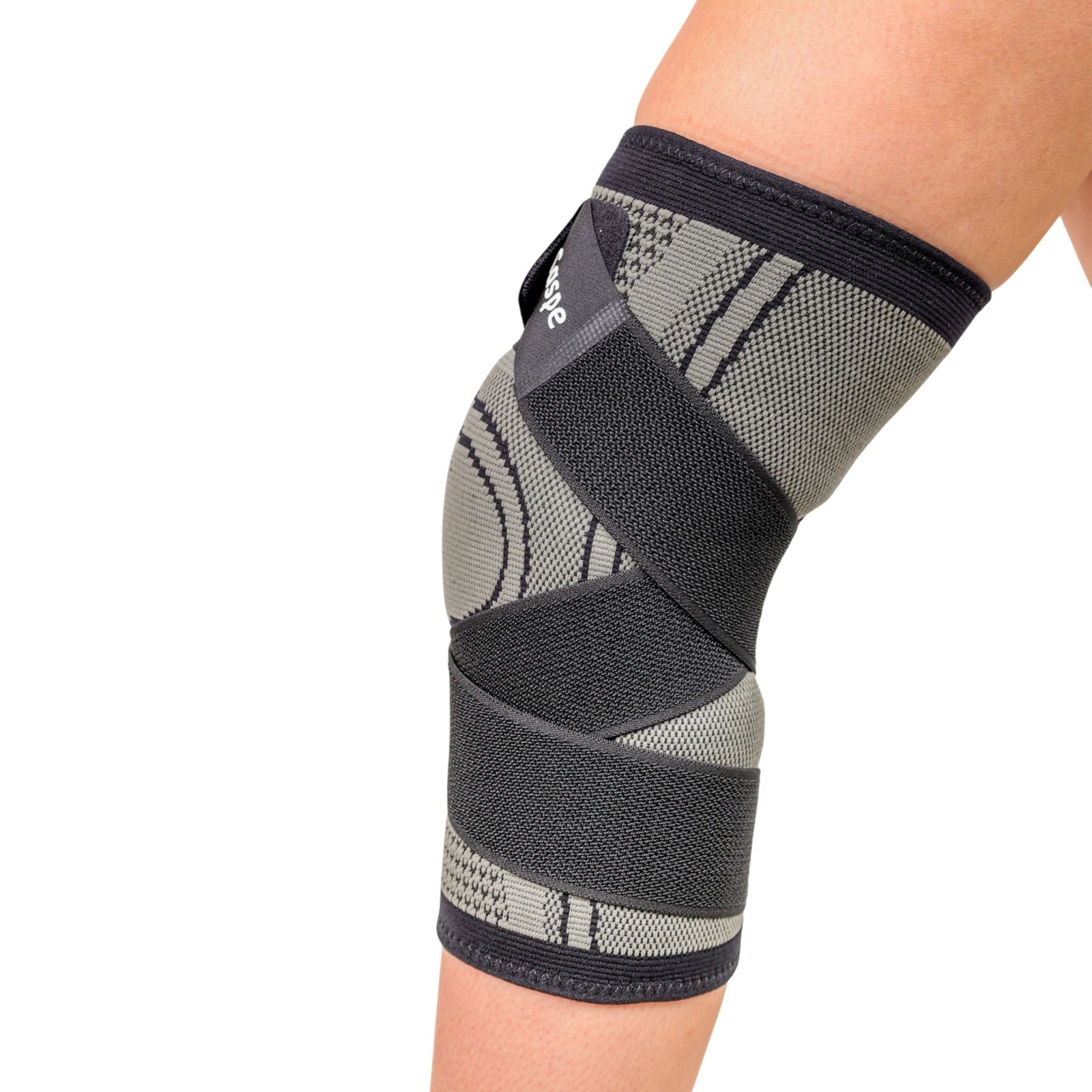 2x Knee Brace Compression Sleeve with Strap for Knee Pain Knee Support Arthritis